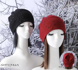 Gem Pleat Back Hat
