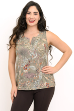 Load image into Gallery viewer, Scarlette Tank - Khaki Primavera (Blue Sky)
