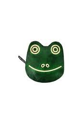 Leather Frog Zip Pouch