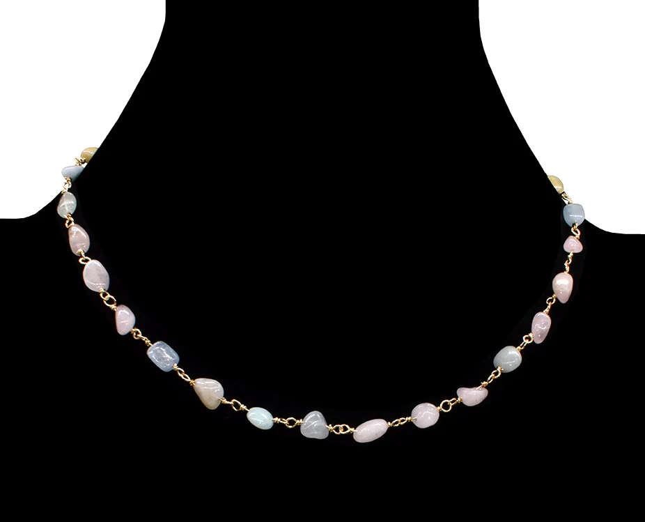 Morganite Strand Necklace