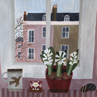 London Window Blank Card