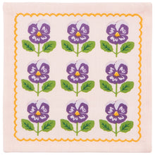 Load image into Gallery viewer, Pansy Set /4 Cocktail Napkins
