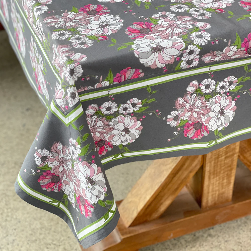 60x60 Collette Tablecloth - Grey