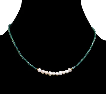 FWP w/ Crystals Necklace - Green