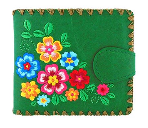 Garden Embroidered Wallet