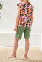 Load image into Gallery viewer, Printed V-Neck Ruffle Top -Wisteria (Tribal)
