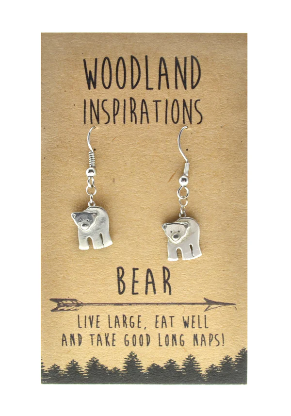 Woodland Earring - Bear