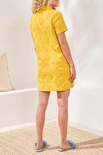 Load image into Gallery viewer, Embroidered Tunic Dress - Lemon (Tribal)

