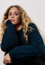 Load image into Gallery viewer, Cable Batwing - Teal (Apricot)
