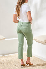 Load image into Gallery viewer, 5 Pocket Kick Flare Capri - Moss (Tribal)
