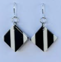 B&W Diamond Earrings - Torched Studio