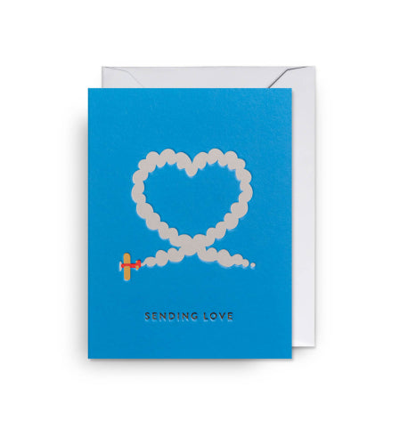 Mini Card - Sending Love Plane