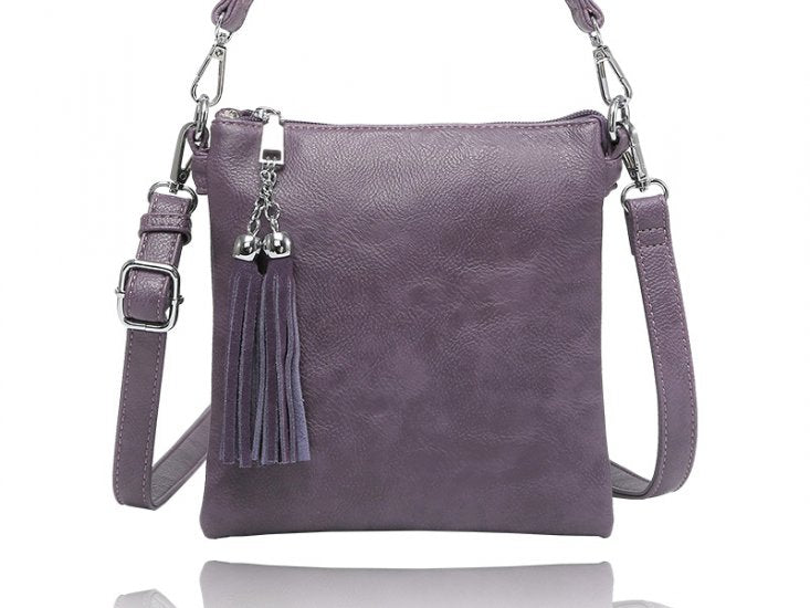 Small Tassel Messenger - Lavender