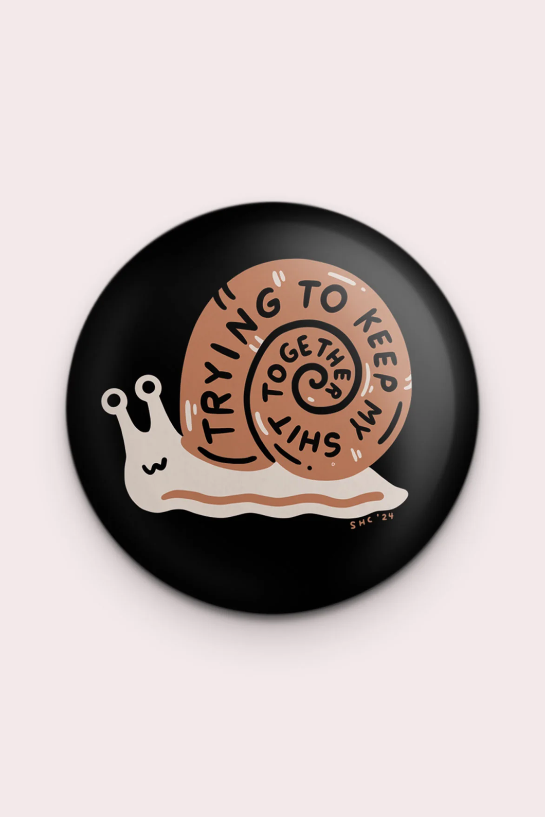 Stay Home Club Magnet - Trying Snail