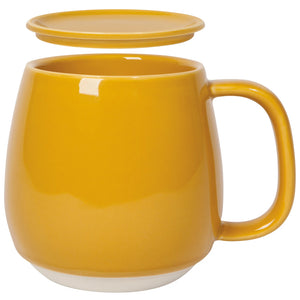 Tint Mug W/ Lid - Ochre