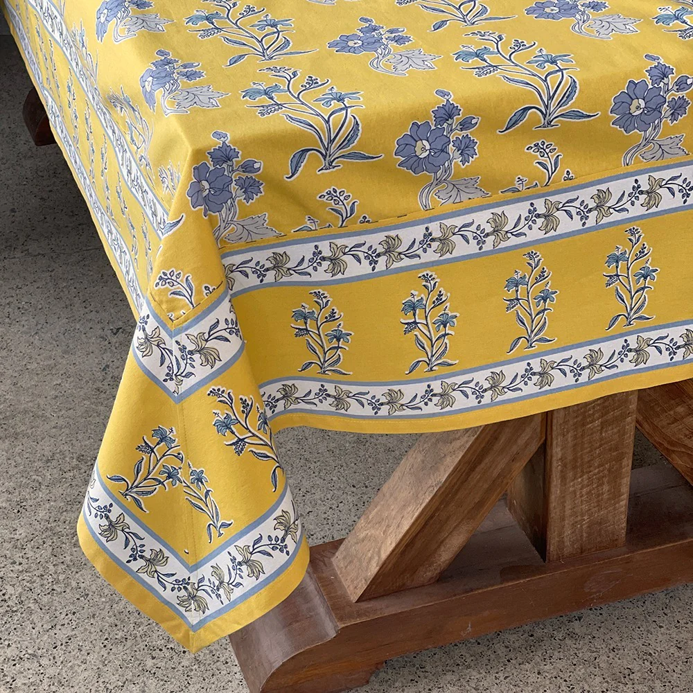 60x90 Rhiann Tablecloth - Yellow