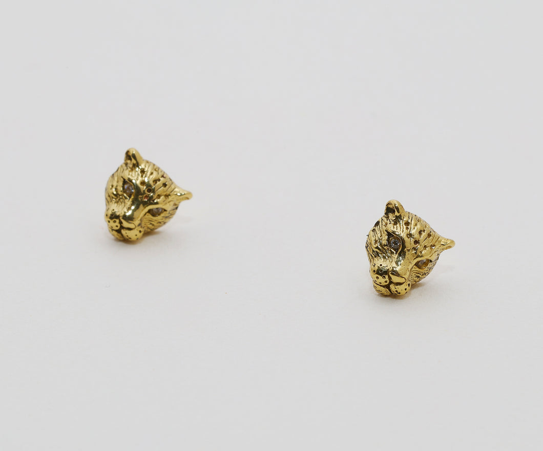 Cheetah Stud - Gold Plated (Bambu)