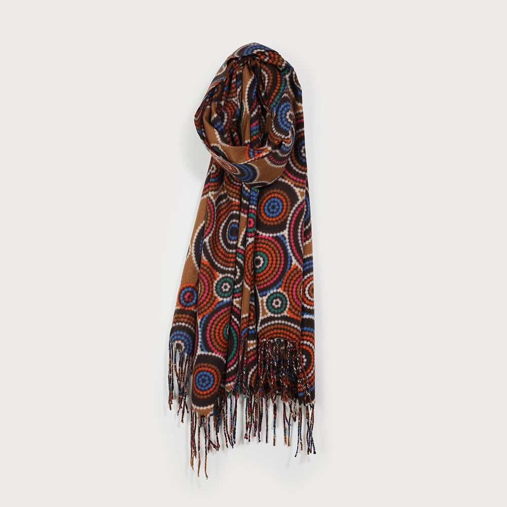 Softy Geo Dots Scarf - Camel (Caracol)