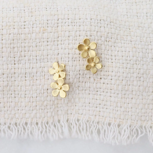 Double Forget Me Not Studs
