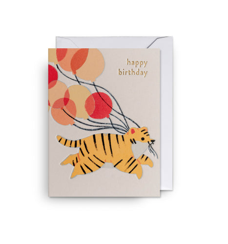Happy Birthday Tiger Mini Card