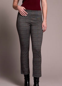 Pull-On Plaid Ankle Pant - Ivy (Tribal)