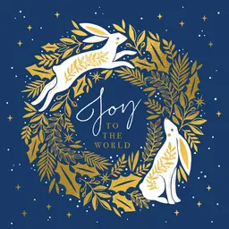 Joy Hare Christmas Card Pack/6