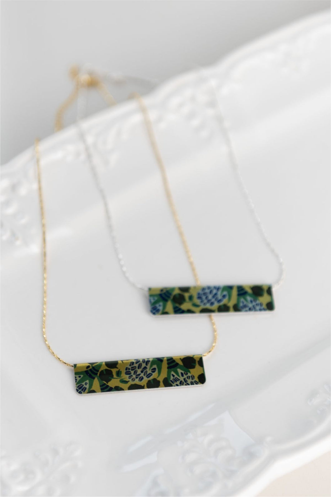 Juniper Woods Bar Necklace - Silver