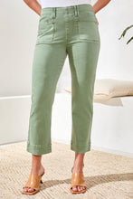 Load image into Gallery viewer, 5 Pocket Kick Flare Capri - Moss (Tribal)
