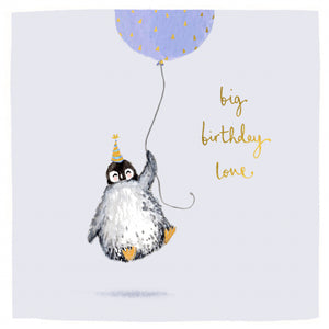 Penguin Big Birthday Love Card