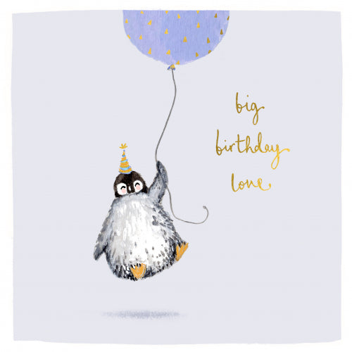 Penguin Big Birthday Love Card