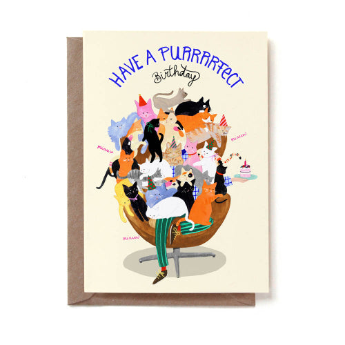 Cat Purrrfect Birthday Card