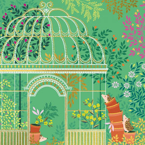 Sara Miller Flowers & Hedgehogs Card