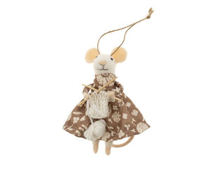 Knitting Nora Mouse Ornament
