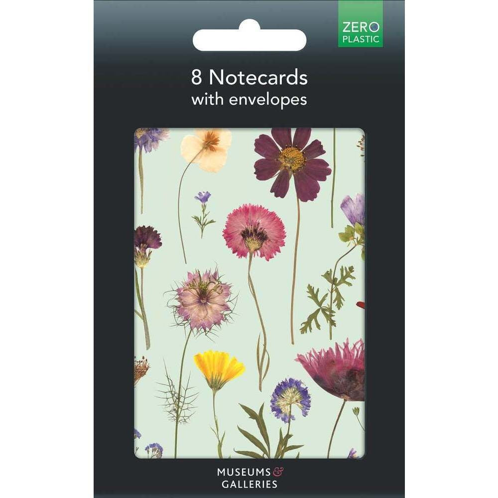 Mint Bloom Notecard Set/8