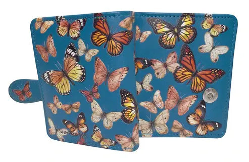 Monarch Migration Small Wallet - Blue