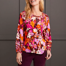 Load image into Gallery viewer, Combo Print Blouse - Rum (Tribal)
