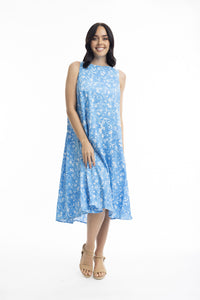 Elafonissi Sleeveless Dress - Turquoise (Orientique)