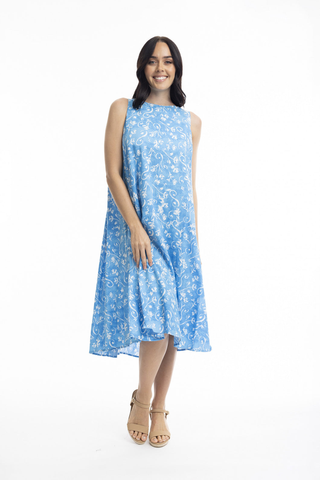 Elafonissi Sleeveless Dress - Turquoise (Orientique)