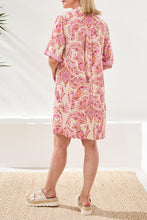 Load image into Gallery viewer, Printed Button Front Dress - Wisteria
