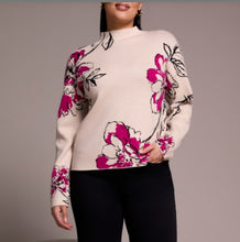 Load image into Gallery viewer, Funnel Neck Jacquard - Pink Flambe (Tribal)
