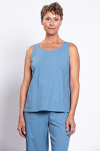 Load image into Gallery viewer, Ferris Tank Linen Mix - Denim (Blue Sky)
