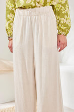 Load image into Gallery viewer, Linen Mix Pull-On Ankle Pant - Canvas (Tribal)
