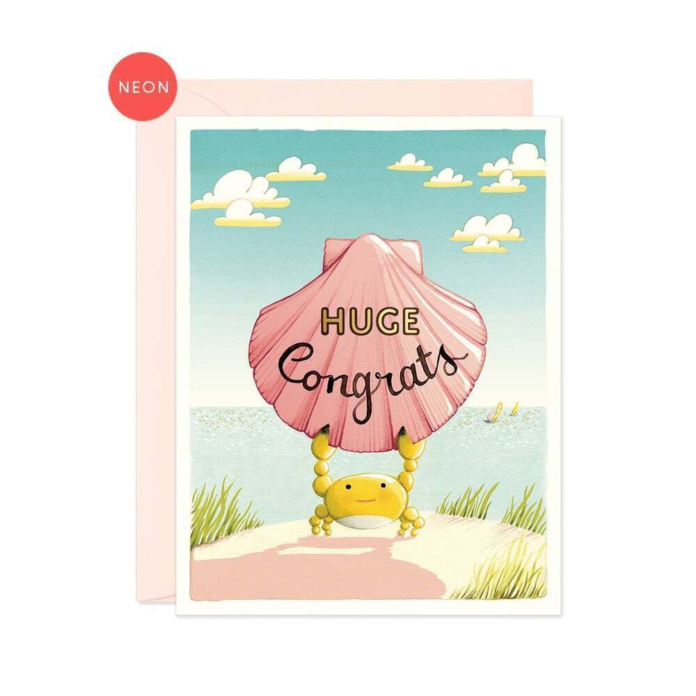 Huge Congrats Crab Card