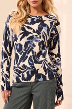 Load image into Gallery viewer, Printed Cable Crew Neck Sweater  (Tribal) - 2 Prints Available
