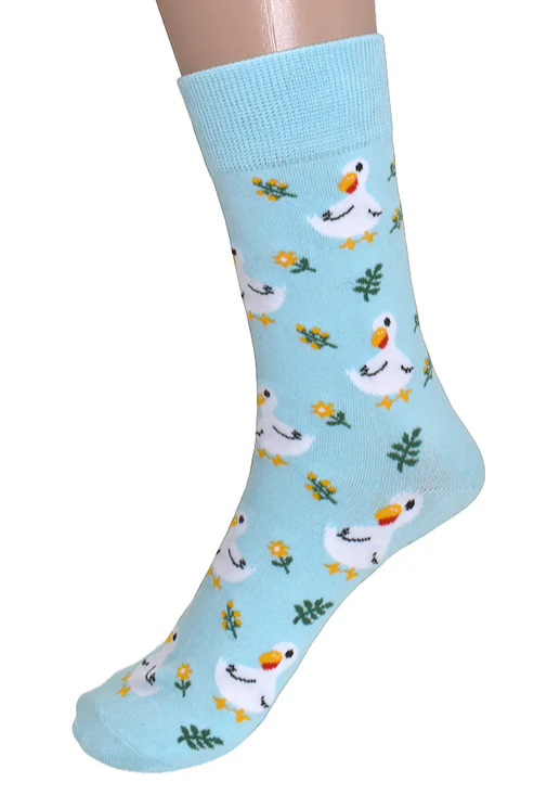 Ducks and Flowers Socks