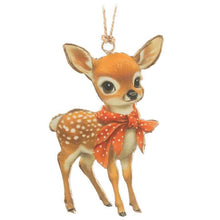 Load image into Gallery viewer, Vintage Fawn Metal Ornament
