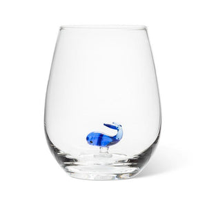 Whale Icon Stemless Glass