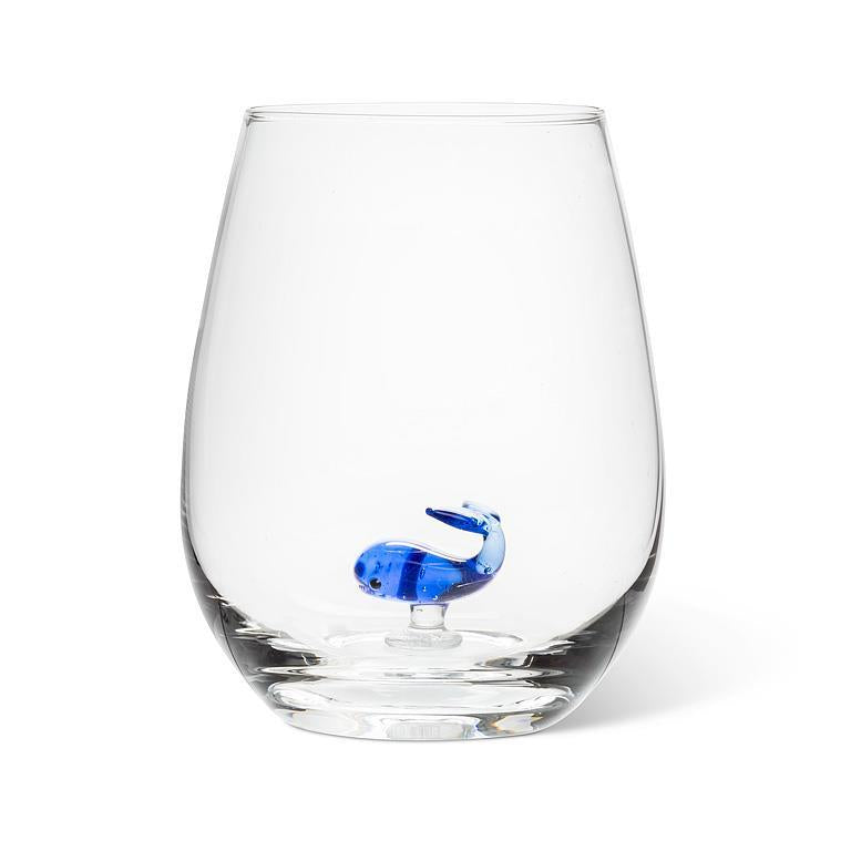 Whale Icon Stemless Glass