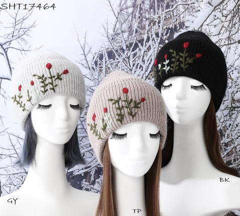 Floral Embroidered Toque