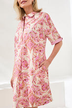 Load image into Gallery viewer, Printed Button Front Dress - Wisteria
